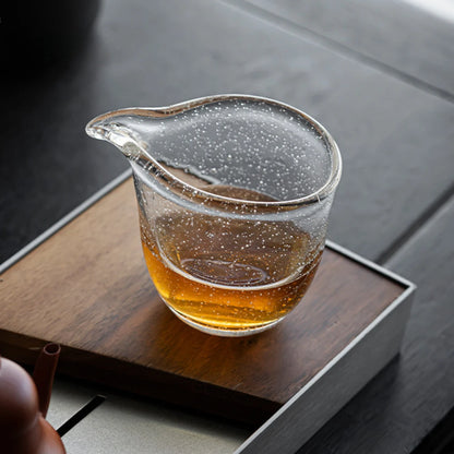 250ml Japanese Glass Tea Pitcher Creative Bubble Fair Cup Thicken Crystal Cha Hai Household Justice Cup for Teaware Supplies
