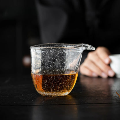 250ml Japanese Glass Tea Pitcher Creative Bubble Fair Cup Thicken Crystal Cha Hai Household Justice Cup for Teaware Supplies