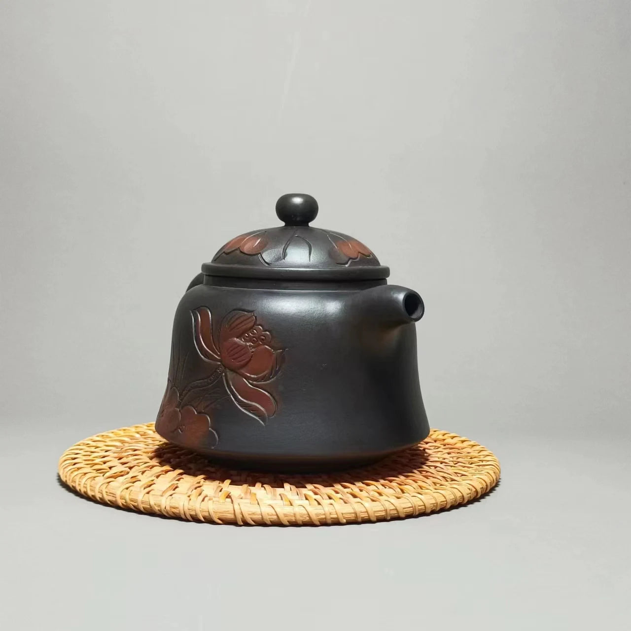 250ml Jianshui Purple Clay Handmade Lotus Carving Tea Pot(Not Yixing Zisha) Kung Fu Tea Set Drinkware Tea Ceremony