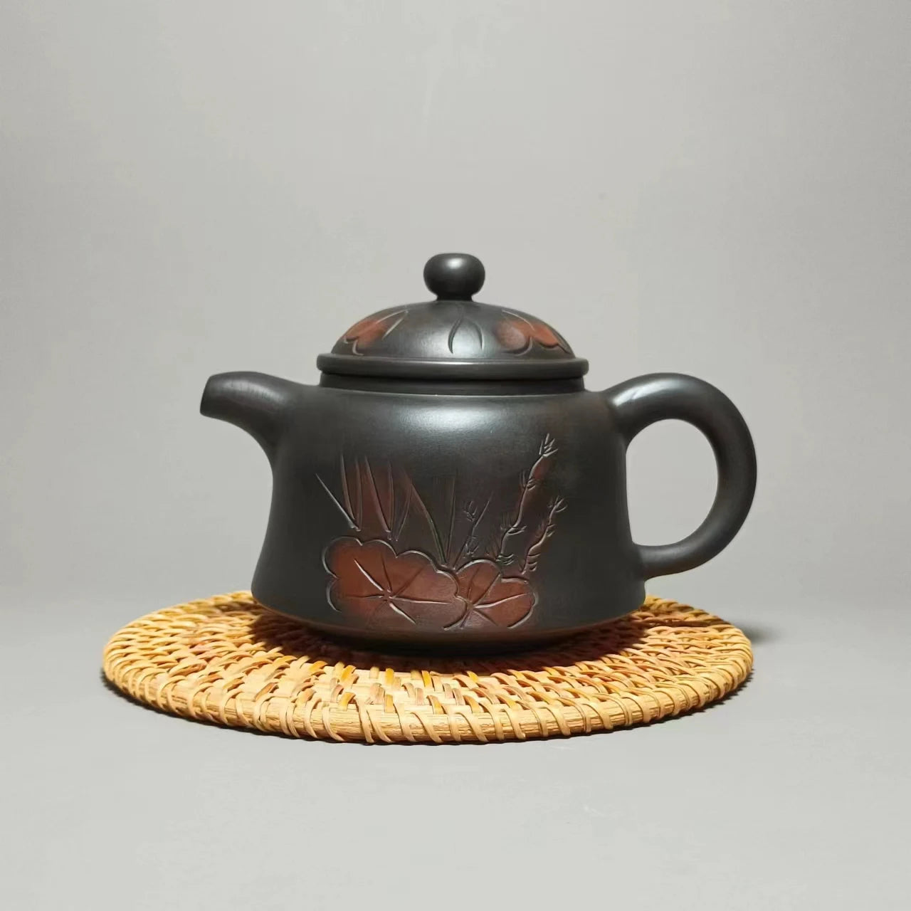 250ml Jianshui Purple Clay Handmade Lotus Carving Tea Pot(Not Yixing Zisha) Kung Fu Tea Set Drinkware Tea Ceremony