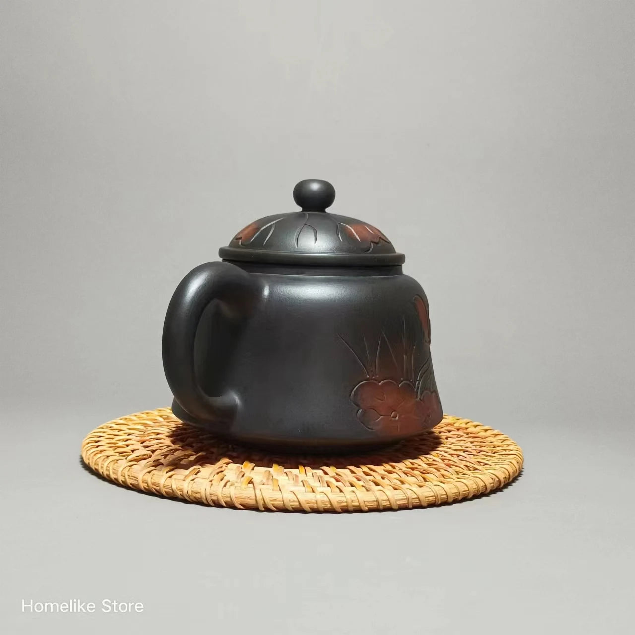 250ml Jianshui Purple Clay Handmade Lotus Carving Tea Pot(Not Yixing Zisha) Kung Fu Tea Set Drinkware Tea Ceremony