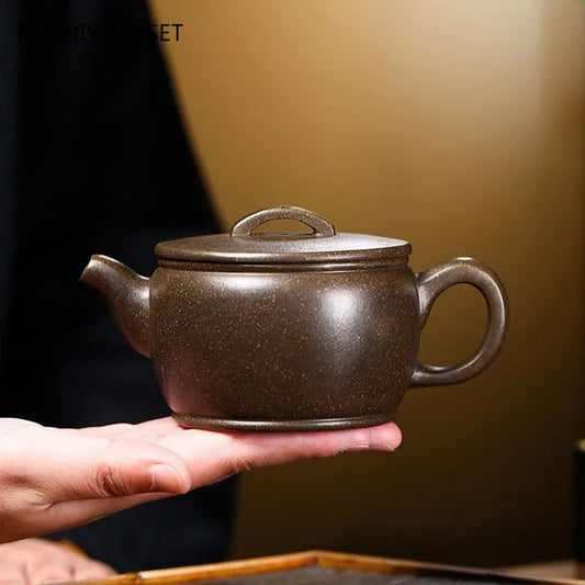 250ml Retro Zisha Filter Beauty Tea Pot Chinese Yixing Purple Clay Teapot Tradition Tea Set Accessories Household Drinkware