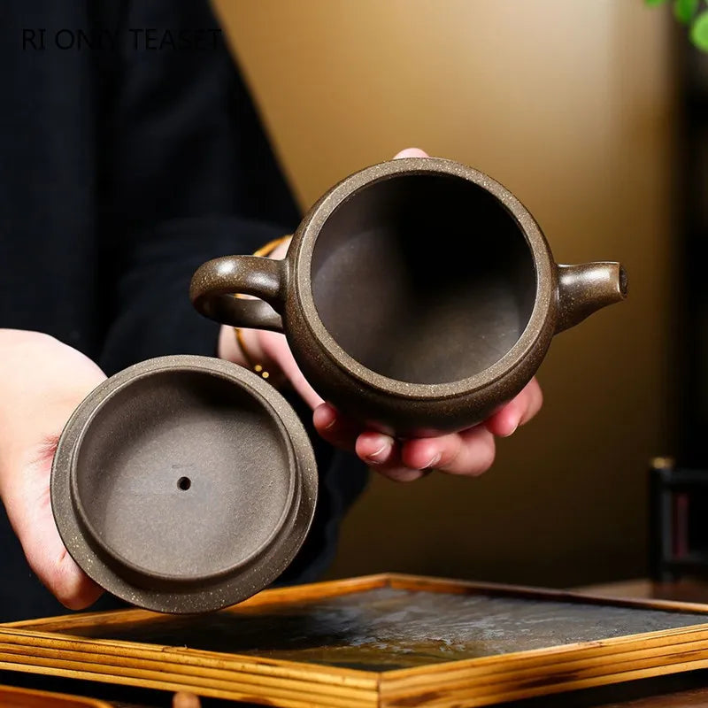250ml Retro Zisha Filter Beauty Tea Pot Chinese Yixing Purple Clay Teapot Tradition Tea Set Accessories Household Drinkware