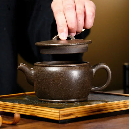 250ml Retro Zisha Filter Beauty Tea Pot Chinese Yixing Purple Clay Teapot Tradition Tea Set Accessories Household Drinkware