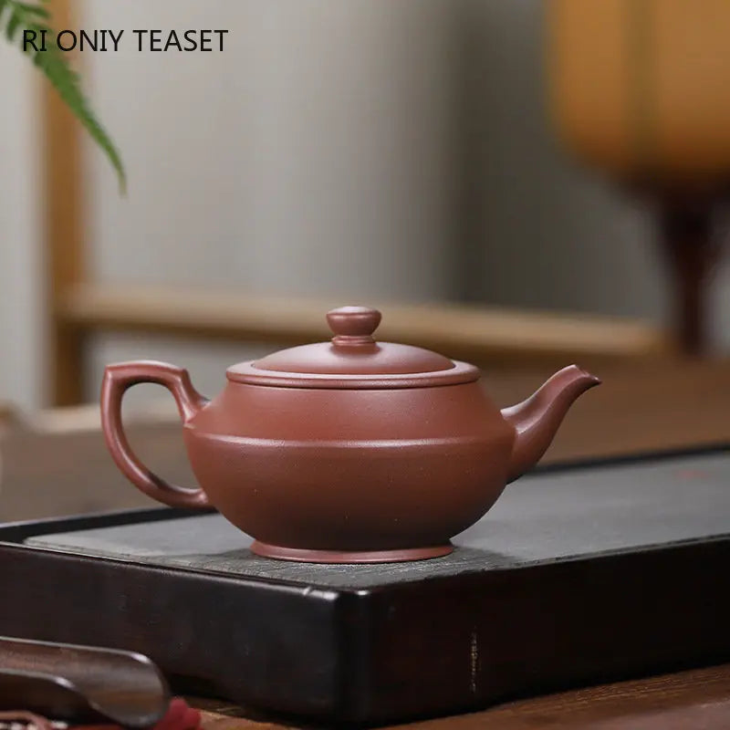 250ml Yixing High-end Purple Clay Teapots Handmade Tea Pot Raw Ore Old Purple Mud Beauty Kettle Zisha Tea Set Collection Gifts