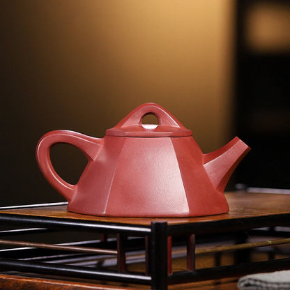 250ml Yixing Purple Clay Teapots Famous Artists Handmade Tea Pot Raw Ore Dragon Blood Sand Kettle Chinese Zisha Tea Set Teaware