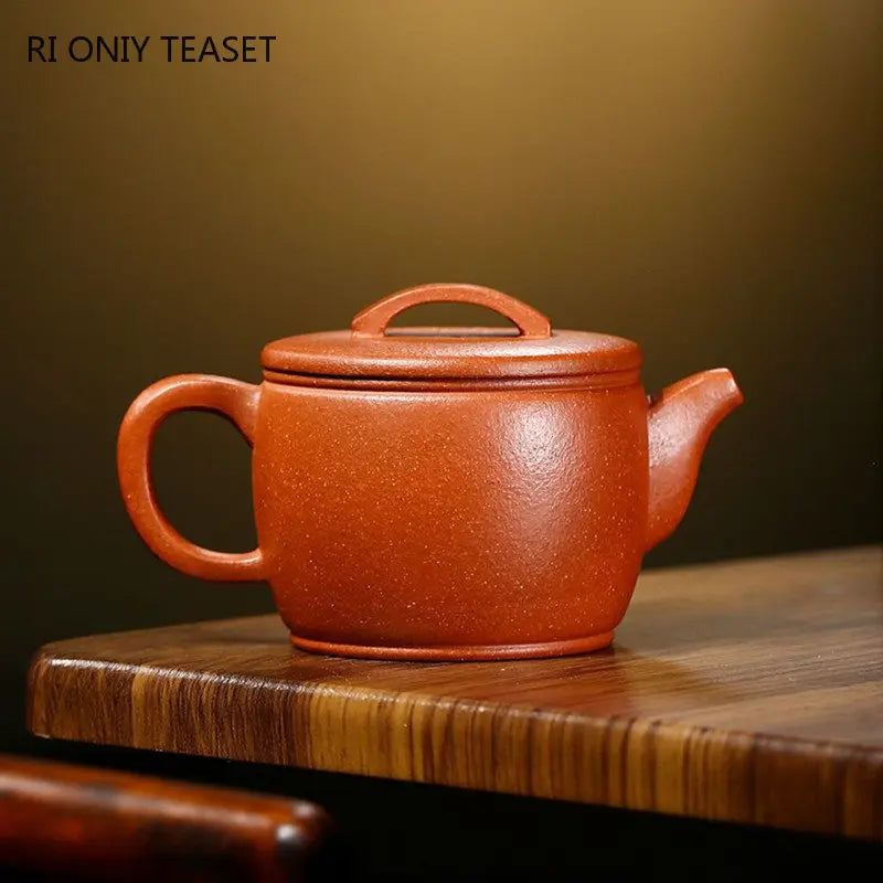 250ml Yixing Raw Ore Purple Clay Teapot Famous Handmade Large Caliber Tea Pot Beauty Kettle Authentic Chinese Zisha Tea Set