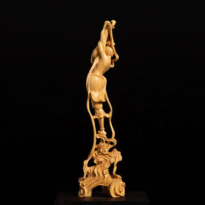 25CM Flying Fairy Dunhuang Sculpture Collection Beauty Home Decor Flying Angel Statue Home Decor Crafts