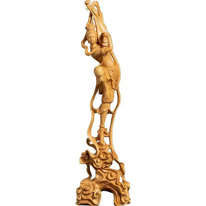 25CM Flying Fairy Dunhuang Sculpture Collection Beauty Home Decor Flying Angel Statue Home Decor Crafts