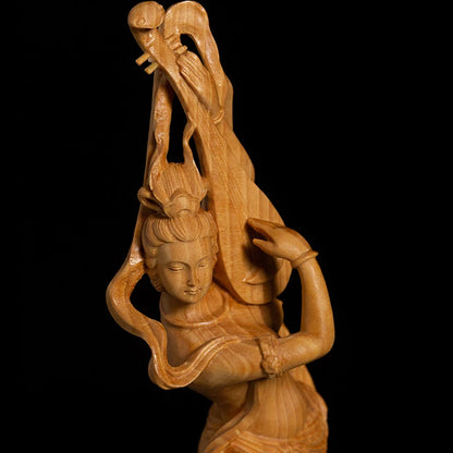 25CM Flying Fairy Dunhuang Sculpture Collection Beauty Home Decor Flying Angel Statue Home Decor Crafts