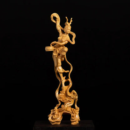25CM Flying Fairy Dunhuang Sculpture Collection Beauty Home Decor Flying Angel Statue Home Decor Crafts