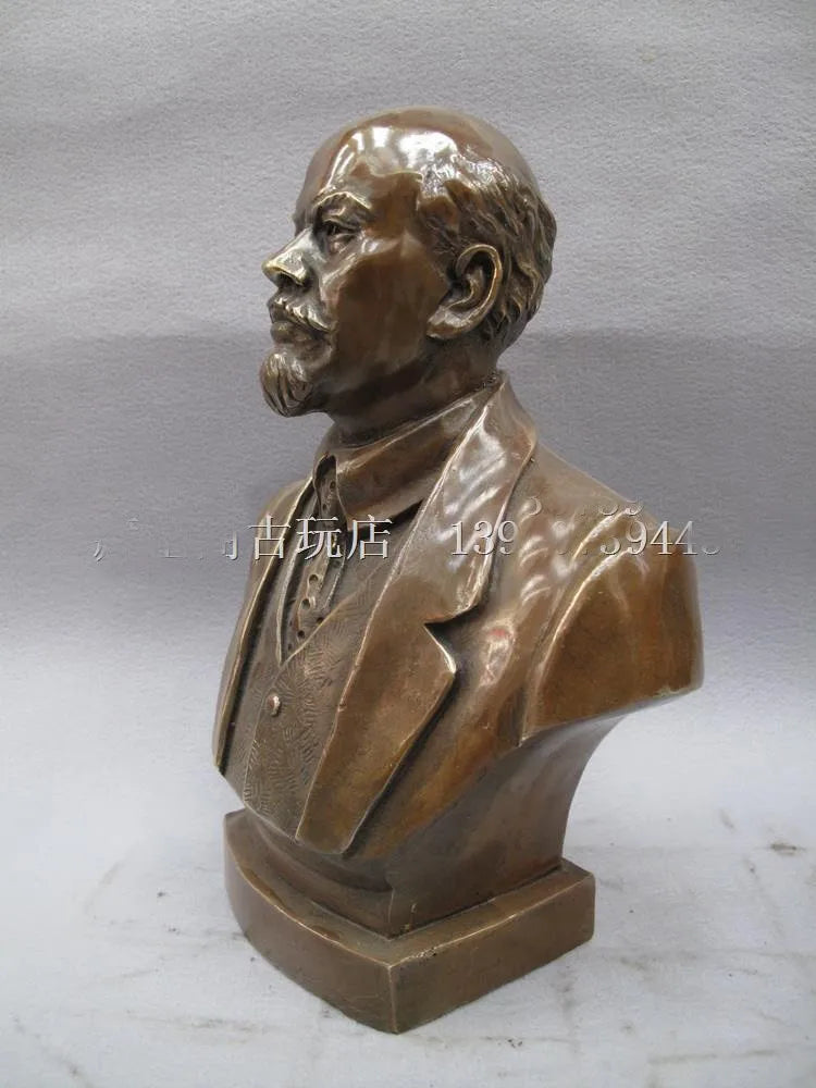 26 CM TALL TOP limited edition collection-the Soviet Union Russia great leader Vladimir Lenin bronze statue