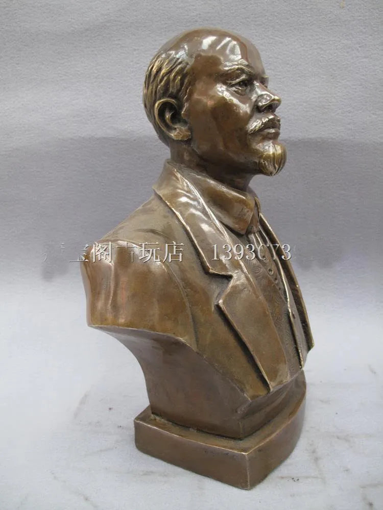 26 CM TALL TOP limited edition collection-the Soviet Union Russia great leader Vladimir Lenin bronze statue