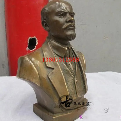 26 CM TALL TOP limited edition collection-the Soviet Union Russia great leader Vladimir Lenin bronze statue