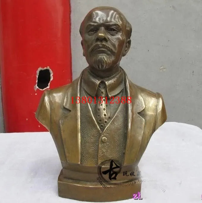 26 CM TALL TOP limited edition collection-the Soviet Union Russia great leader Vladimir Lenin bronze statue