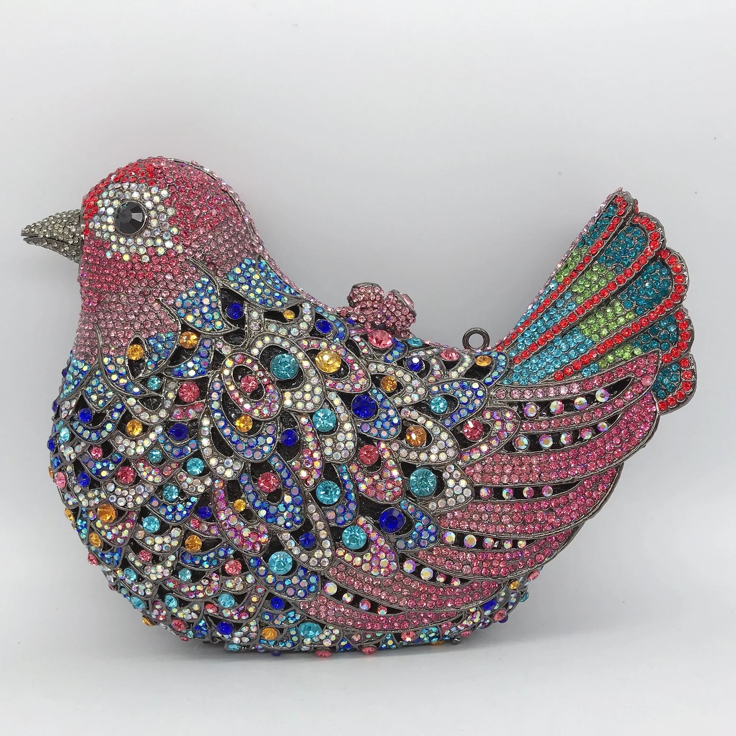 26 Colors Woman Bird Diamond Cute Evening Bag Cocktail Prom Crystal Stone Party Handbag Wedding Bridal Dinner Metal Shinny Purse