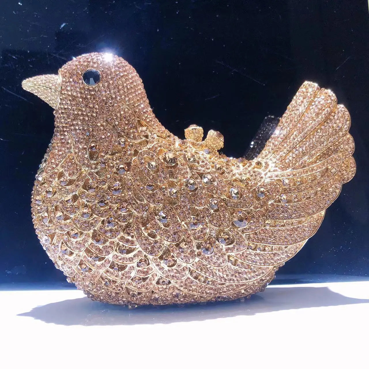 26 Colors Woman Bird Diamond Cute Evening Bag Cocktail Prom Crystal Stone Party Handbag Wedding Bridal Dinner Metal Shinny Purse