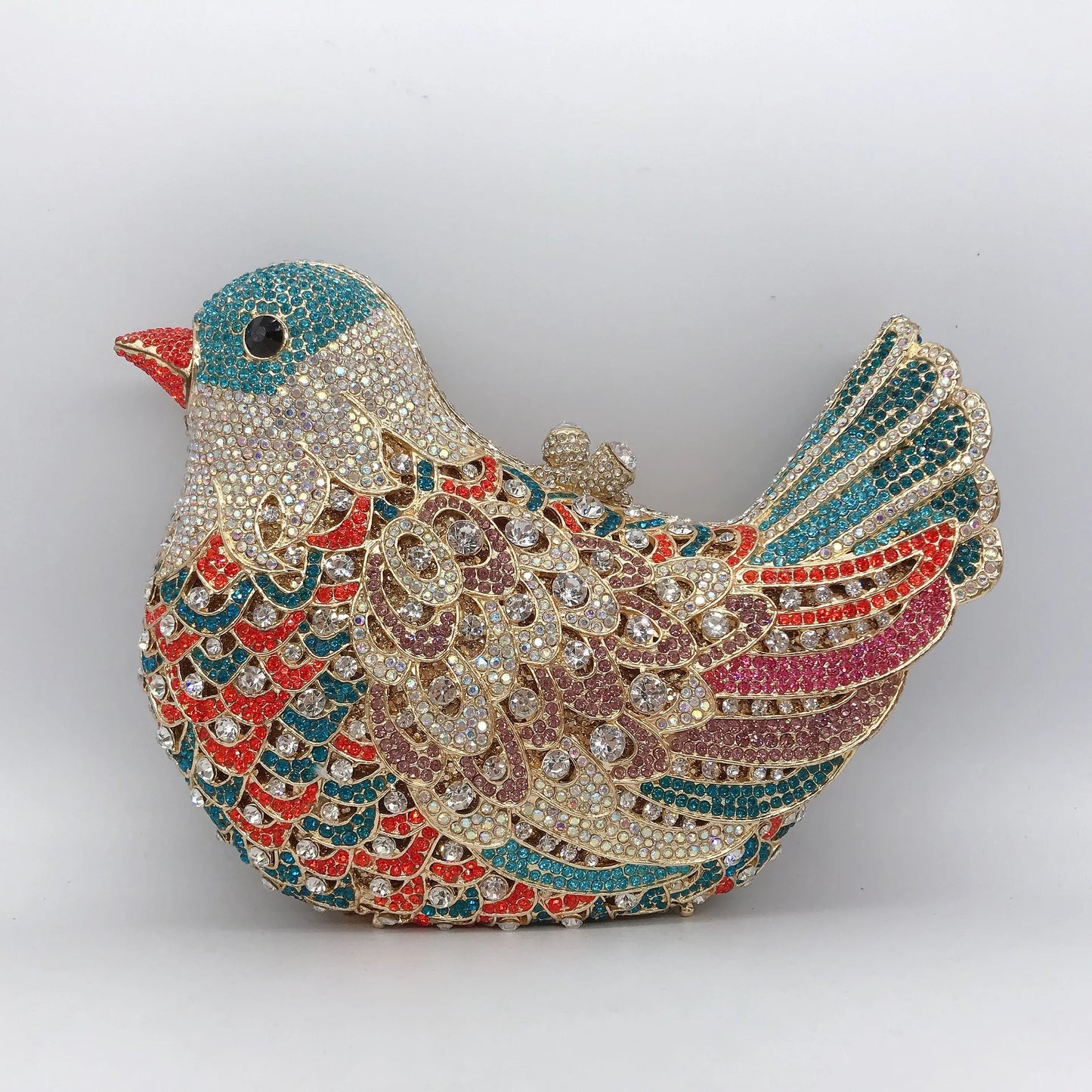 26 Colors Woman Bird Diamond Cute Evening Bag Cocktail Prom Crystal Stone Party Handbag Wedding Bridal Dinner Metal Shinny Purse
