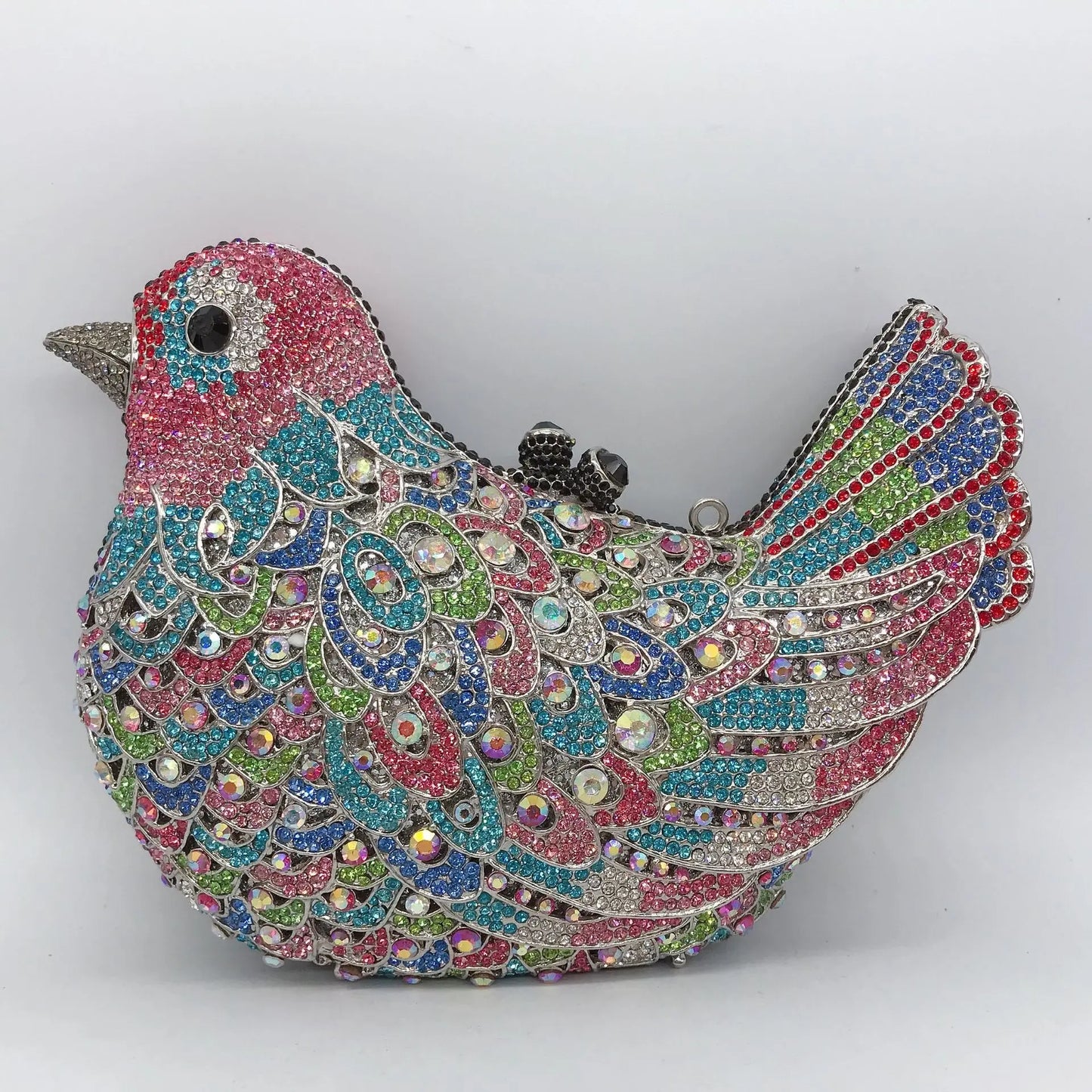 26 Colors Woman Bird Diamond Cute Evening Bag Cocktail Prom Crystal Stone Party Handbag Wedding Bridal Dinner Metal Shinny Purse