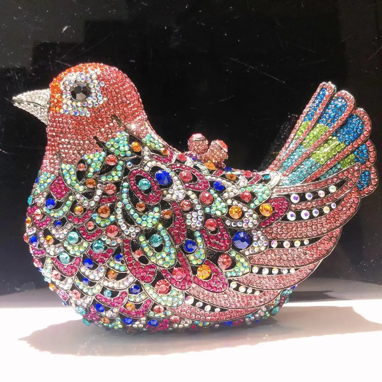 26 Colors Woman Bird Diamond Cute Evening Bag Cocktail Prom Crystal Stone Party Handbag Wedding Bridal Dinner Metal Shinny Purse