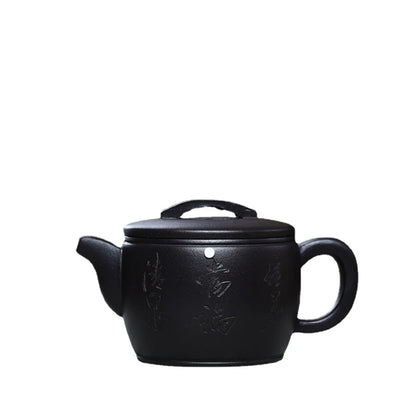 260cc Tradition Yixing Purple Clay Tea Pot Raw Ore Black Mud Kettle Chinese Zisha Tea Set Customized Beauty Teapot