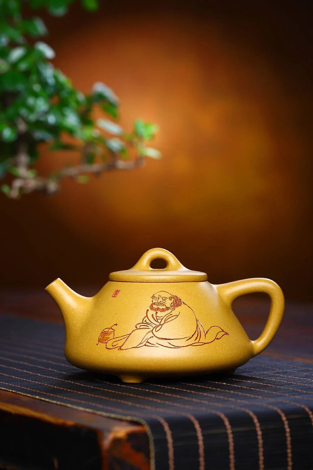 260cc Yixing Purple Clay Teapot Fully Handmade Golden Section Clay Pot Kung Fu Tea Set Teapot Capacity