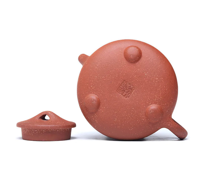 260cc Yixing genuine purple clay Shih Tzu pot Handmade raw ore dragon blood sand teapot Chinese Kung Fu tea set gift pot