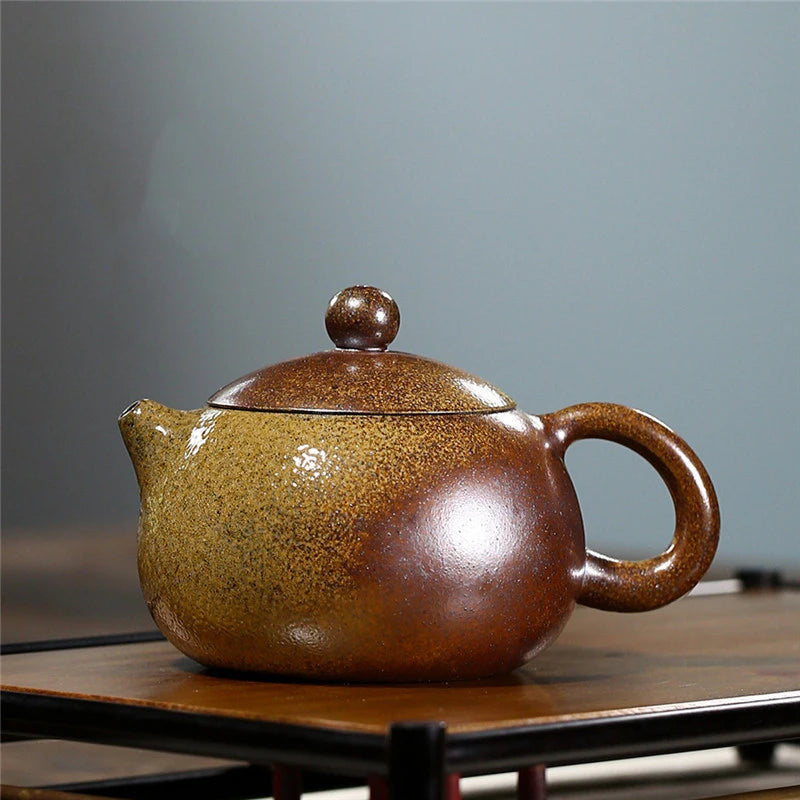 260ml Antique Yixing Purple Clay Tea Pot Section Mud Xishi Beauty Kettle Handmade Custom Filter Teapot Chinese Zisha Tea Infuser
