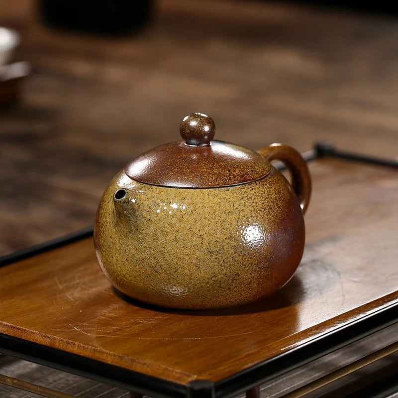 260ml Antique Yixing Purple Clay Tea Pot Section Mud Xishi Beauty Kettle Handmade Custom Filter Teapot Chinese Zisha Tea Infuser