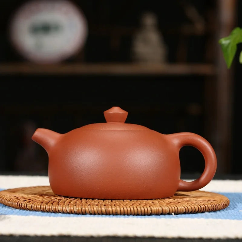 260ml Chinese Purple Clay Teapot Yixing Zisha Tea Set Genuine Clear Cement Half Moon Tea pot free shipping gift box