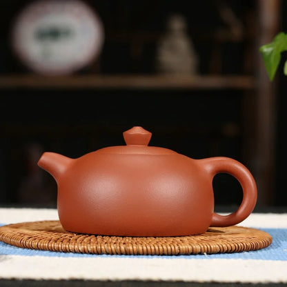 260ml Chinese Purple Clay Teapot Yixing Zisha Tea Set Genuine Clear Cement Half Moon Tea pot free shipping gift box