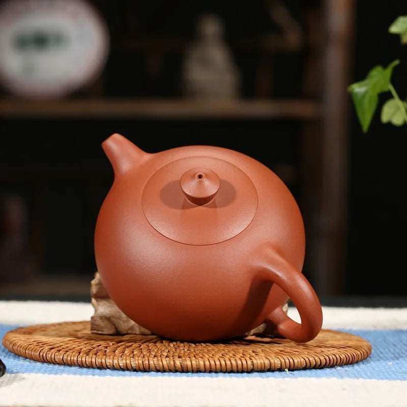260ml Chinese Purple Clay Teapot Yixing Zisha Tea Set Genuine Clear Cement Half Moon Tea pot free shipping gift box