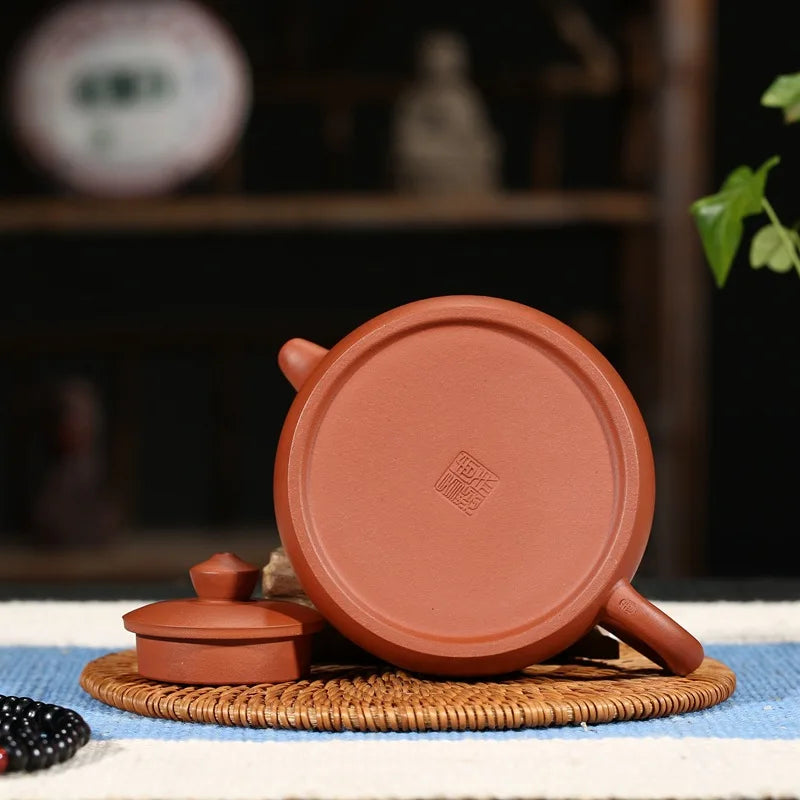 260ml Chinese Purple Clay Teapot Yixing Zisha Tea Set Genuine Clear Cement Half Moon Tea pot free shipping gift box