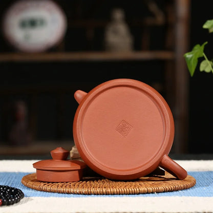 260ml Chinese Purple Clay Teapot Yixing Zisha Tea Set Genuine Clear Cement Half Moon Tea pot free shipping gift box