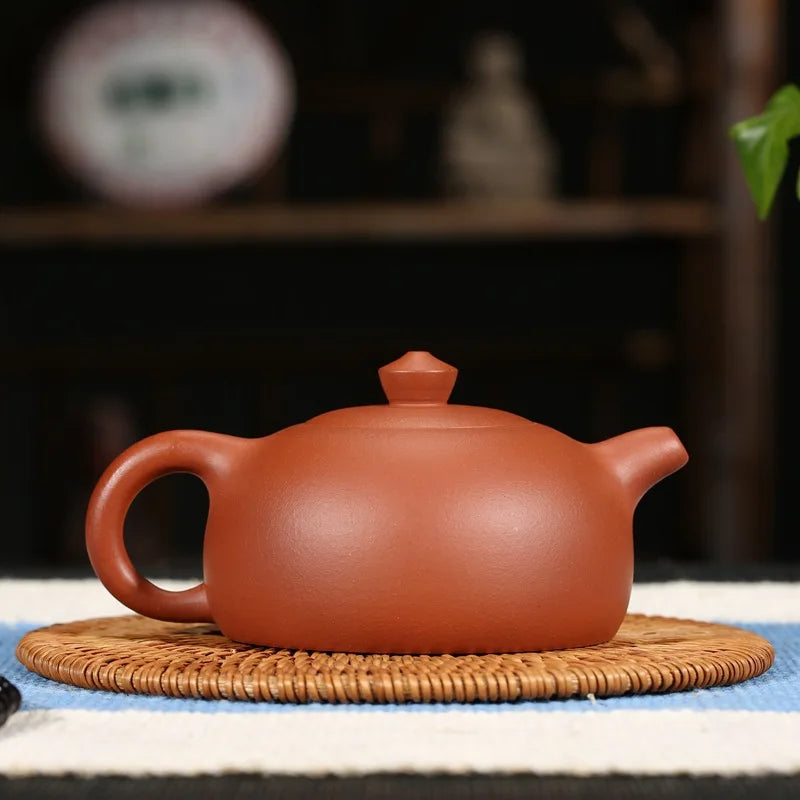 260ml Chinese Purple Clay Teapot Yixing Zisha Tea Set Genuine Clear Cement Half Moon Tea pot free shipping gift box