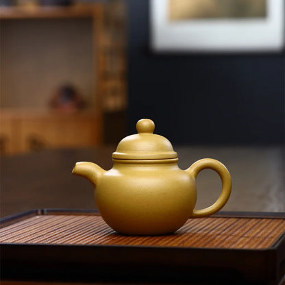 260ml Chinese Yixing Purple Clay Tea Pot Creative Teapot Handmade Beauty Kettle Raw Ore Section Mud Zisha Tea Set