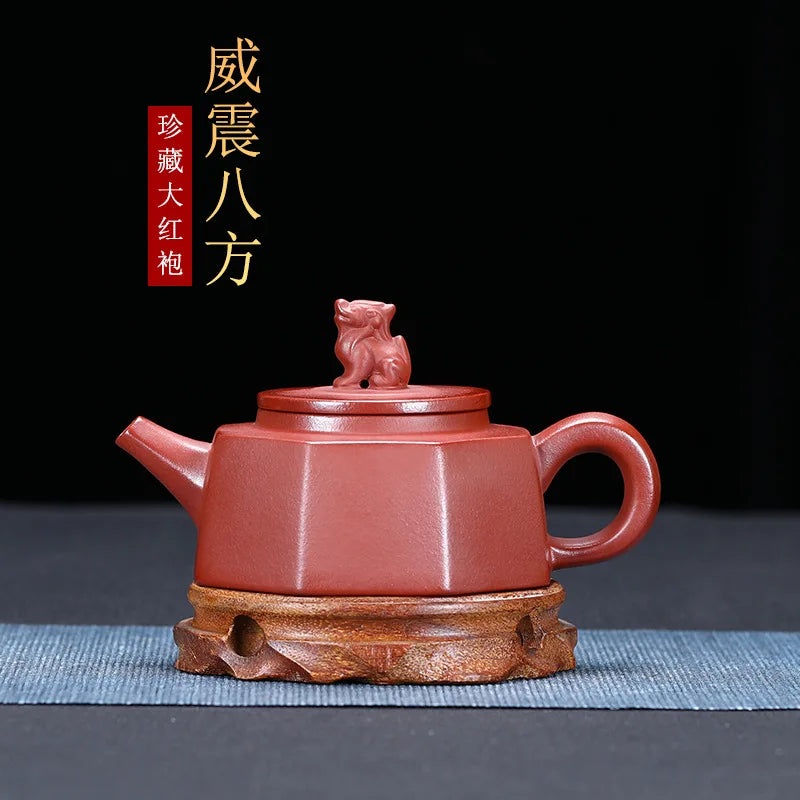 260ml Chinese Yixing Purple Clay Tea Pot Home Dahongpao Customized Teaware Handmade Xishi Teapot Kettle Tea Ceremony