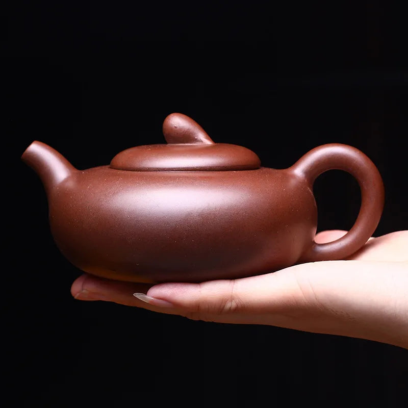 260ml Chinese Yixing Purple Clay Tea Pot Home Dahongpao Customized Teaware Handmade Xishi Teapot Kettle Tea Ceremony