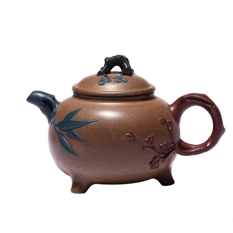 260ml Chinese Yixing Purple Clay Teapot Famous Handmade Tea Pot Raw Ore Old Section Mud Kettle High-end Zisha Tea Set Collection