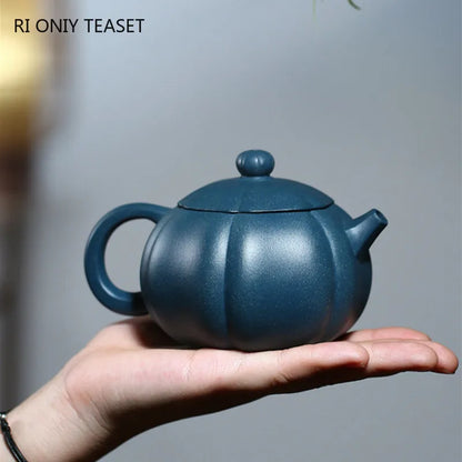 260ml Chinese Yixing Purple Clay Teapots Beauty Kettle Famous Handmade Xishi Tea Pot Raw Ore Azure Mud Zisha Tea Set Teaware