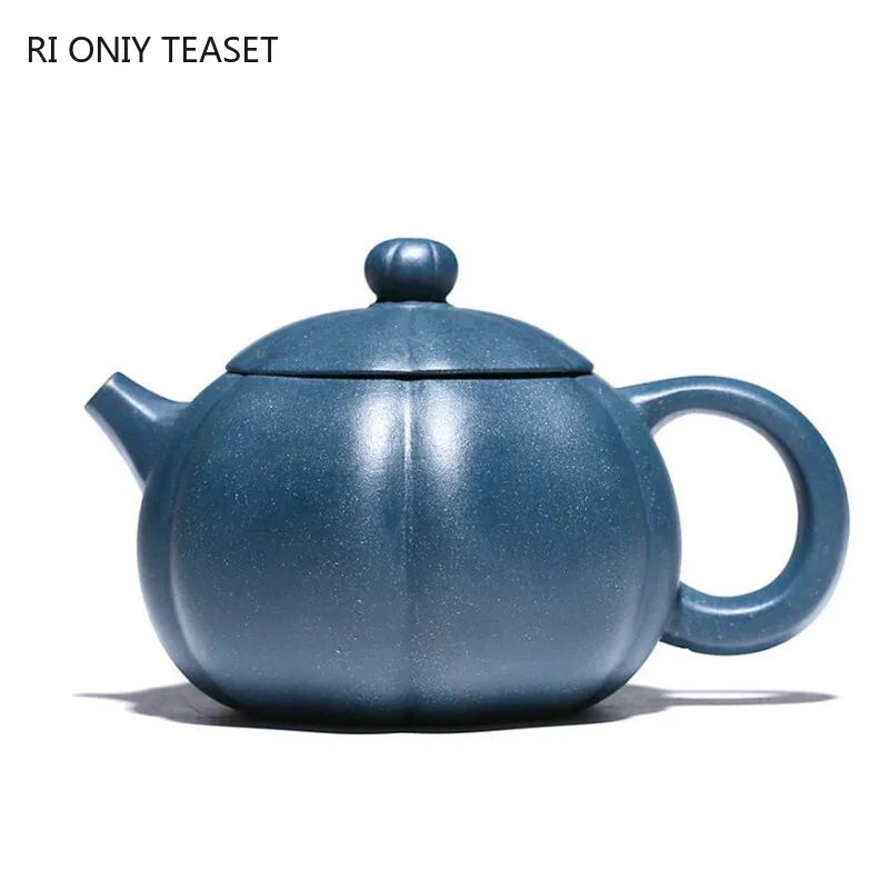 260ml Chinese Yixing Purple Clay Teapots Beauty Kettle Famous Handmade Xishi Tea Pot Raw Ore Azure Mud Zisha Tea Set Teaware