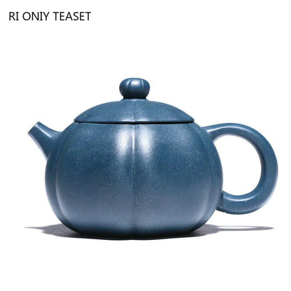 260ml Chinese Yixing Purple Clay Teapots Beauty Kettle Famous Handmade Xishi Tea Pot Raw Ore Azure Mud Zisha Tea Set Teaware