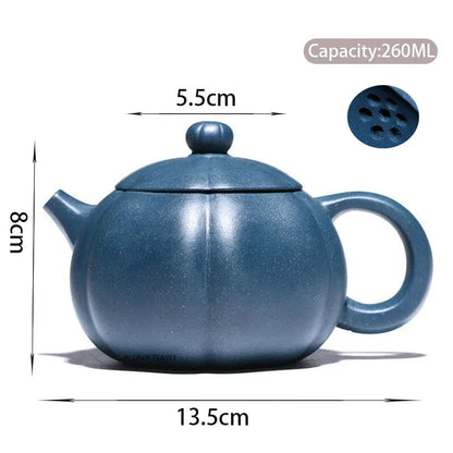 260ml Chinese Yixing Purple Clay Teapots Beauty Kettle Famous Handmade Xishi Tea Pot Raw Ore Azure Mud Zisha Tea Set Teaware