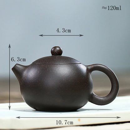 260ml Chinese Yixing Purple Clay Teapots Famous Artists Handmade Dragon Egg Tea Pot Raw Ore Green Mud Kettle Zisha Tea Set Gifts