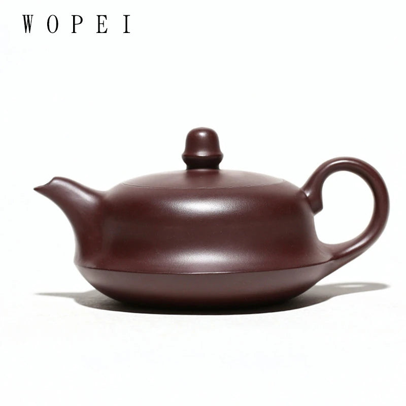 260ml Chinese Yixing Tradition Purple Clay Teapot Famous Handmade Tea Pot Raw Ore Purple Eggplant Mud Kettle Zisha Tea Set Gifts