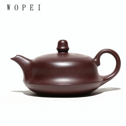 260ml Chinese Yixing Tradition Purple Clay Teapot Famous Handmade Tea Pot Raw Ore Purple Eggplant Mud Kettle Zisha Tea Set Gifts
