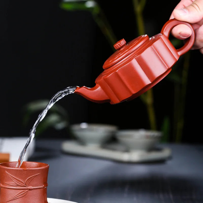 260ml Famous Yixing Purple Clay Teapot Raw Ore Dahongpao Filter Tea Pot Home Zisha Beauty Kettle Chinese Customized Tea Set