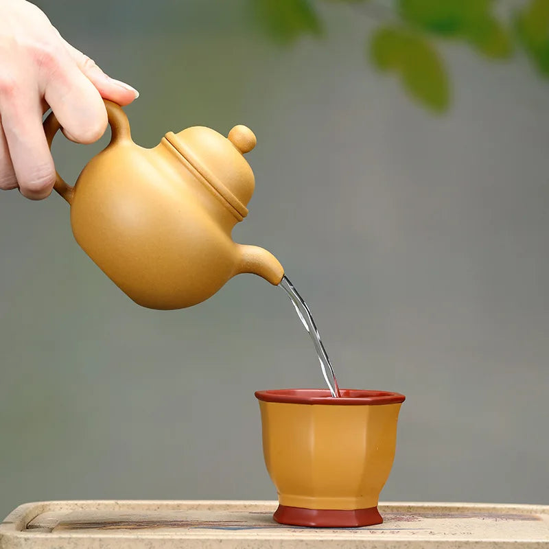 260ml High-end Yixing Purple Clay Teapots Handmade Dragon Pattern Tea Pot Raw Ore Duan ni Mud Kettle Zisha Tea Set Collection