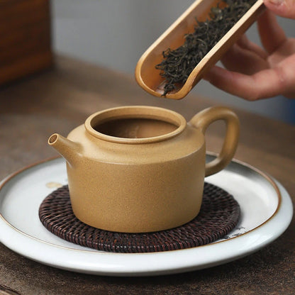 260ml Yixing Famous Purple Clay Teapots Handmade Tea Pot Raw Ore Section Mud Kettle Chinese Authentic Zisha Tea Set Teaware