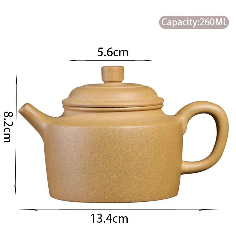 260ml Yixing Famous Purple Clay Teapots Handmade Tea Pot Raw Ore Section Mud Kettle Chinese Authentic Zisha Tea Set Teaware